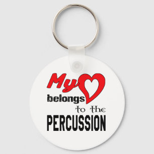 Llavero Mi corazón pertenece a la percusión