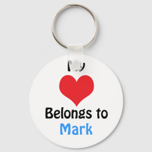 Llavero Mi corazón pertenece a Mark