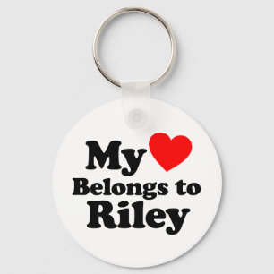 Llavero Mi corazón pertenece a Riley