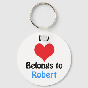 Llavero Mi corazón pertenece a Robert