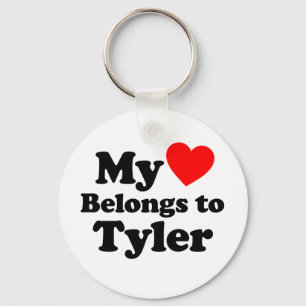 Llavero Mi corazón pertenece a Tyler