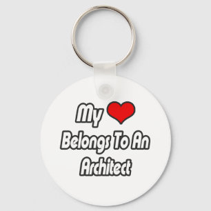 Llavero Mi Corazón Pertenece A Un Arquitecto