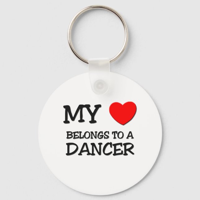 Llavero Mi Corazón Pertenece A Un BAILADOR (Anverso)