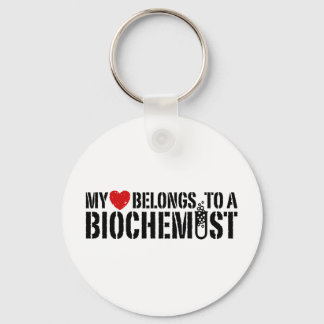 Llavero Mi Corazón Pertenece A Un Bioquímico