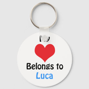 Llavero Mi corazón pertenece al luca
