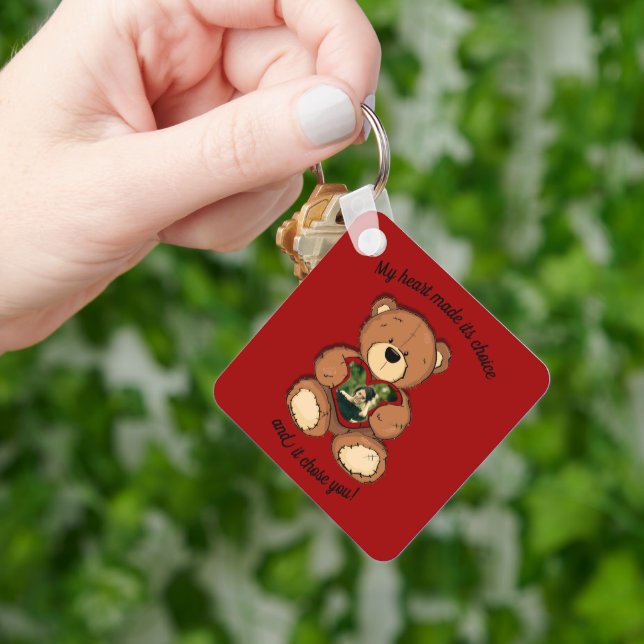 Llavero Mi corazón tomó su decisión, (Mano)