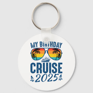 Llavero Mi crucero de cumpleaños 2025 crucero de fiesta de