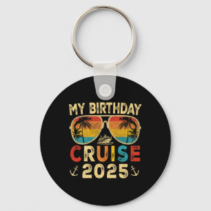 Llavero Mi crucero de cumpleaños 2025 Fiesta Vaca