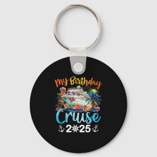 Llavero Mi crucero de cumpleaños 2025 Vacaciones de crucer