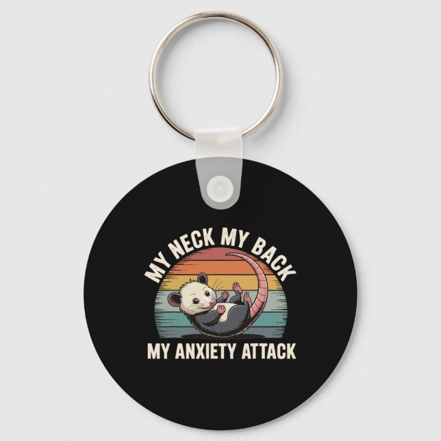 Llavero Mi Cuello Mi Ck Mi Ataque de Ansiedad _4  (Anverso)