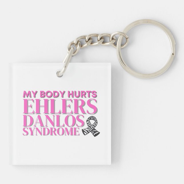 Llavero Mi cuerpo duele EDS (Atrás)