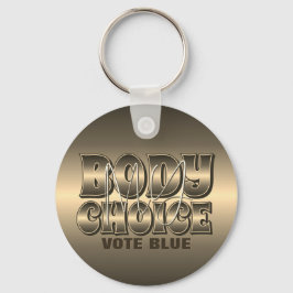 Llavero Mi cuerpo mi llave de oro de elección