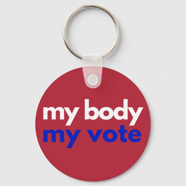 Llavero Mi cuerpo mi voto Roevember (Anverso)