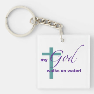 Llavero ¡Mi Dios camina sobre el Agua!