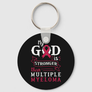 Llavero Mi Dios Es Más Fuerte Que Conciencia Del Mieloma M