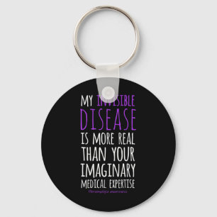 Llavero Mi Enfermedad Invisible Es Fibromialgia Real Aware