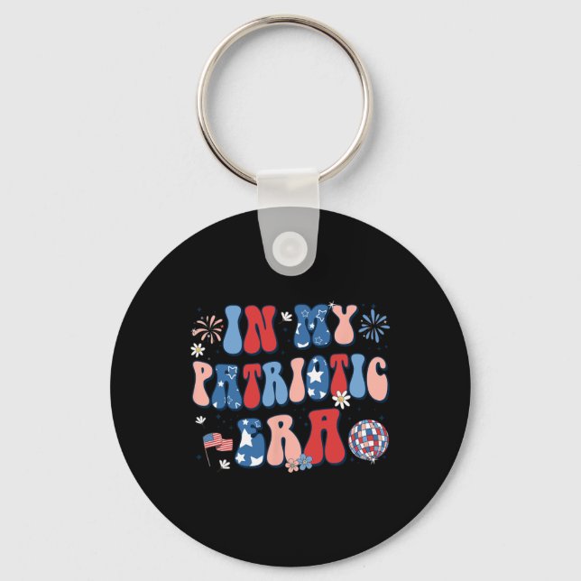 Llavero Mi Era Patriótica Retro 4 De Julio Chicas Gr (Anverso)