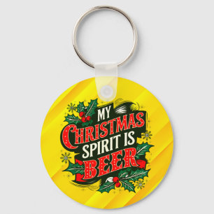 Llavero Mi espíritu Navidad es Beer-89379