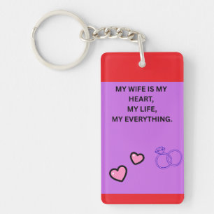 LLAVERO MI ESPOSA ES MI CORAZÓN MI VIDA TODO PARA MÍ