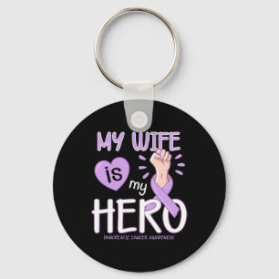 Llavero Mi esposa es mi heroína Conciencia sobre el cáncer