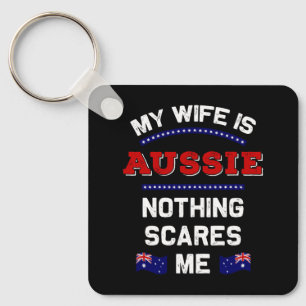 Llavero Mi esposa está australiana bajo la monarquía