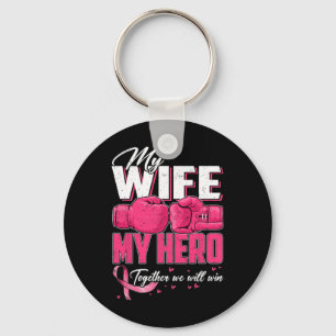 Llavero Mi Esposa Mi Héroe Juntos Ganaremos Cáncer De Mama