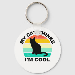 Llavero Mi gato cree que soy Guay