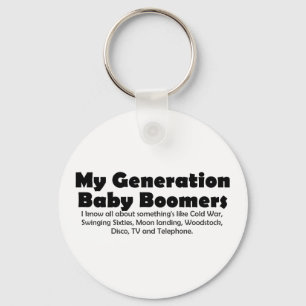 Llavero Mi generación Baby Boomers Retro