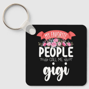 Llavero Mi Gente Favorita Me Llama Gigi Día de la Madre