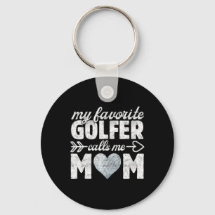 Llavero Mi golfista favorito me llama mamá divertida mamá