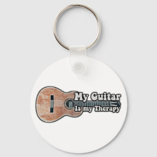 Llavero Mi guitarra es mi terapia.