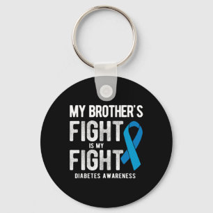 Llavero Mi hermano lucha contra la diabetes
