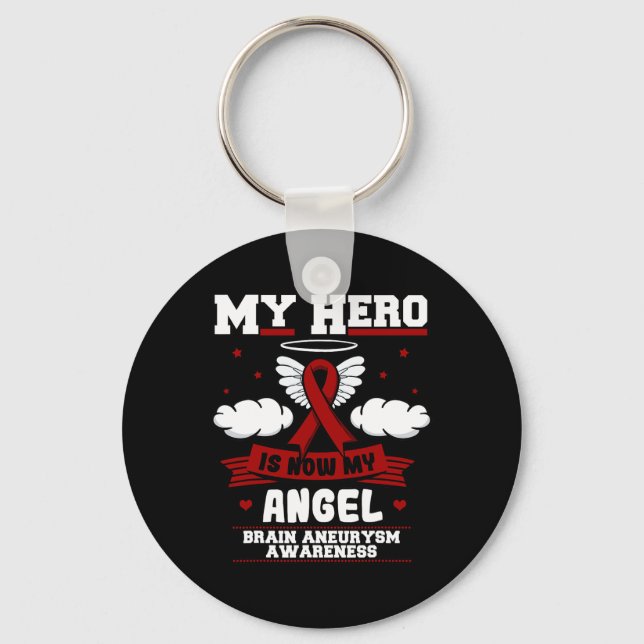 Llavero Mi héroe es ahora mi ángel de la intracrania del n (Anverso)