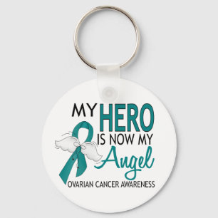 Llavero Mi héroe es mi cáncer de ovario de ángel