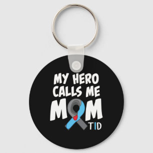 Llavero Mi héroe me llama mamá T1d Diabetes Tipo 1 Diabete
