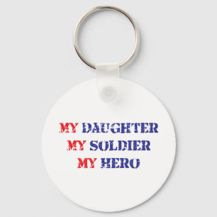 Llavero Mi hija, mi soldado, mi héroe