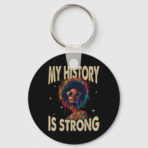 Llavero Mi historia es fuerte Mes de la historia negra Afr