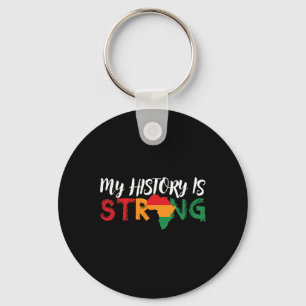 Llavero Mi historia es un fuerte mapa africano de la histo
