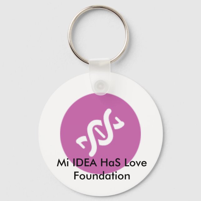 Llavero Mi IDEA HaS Love Foundation Keychain Pink (Anverso)