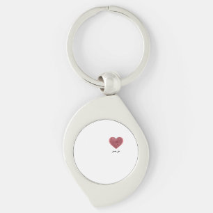 Llavero Mi identidad – Diseño de huella dactilar de corazó