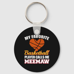 Llavero Mi jugador de baloncesto favorito me llama Meemaw