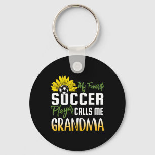 Llavero Mi jugador de fútbol favorito me llama abuela gira