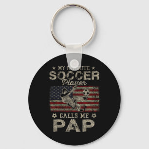 Llavero Mi jugador de fútbol favorito me llama papá bander