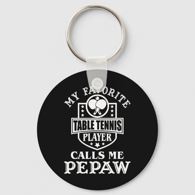 Llavero Mi jugador de tenis favorito me llama Pepa (Anverso)