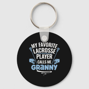 Llavero Mi jugador favorito de Lacrosse me llama abuela