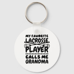 Llavero Mi jugador favorito de Lacrosse me llama abuela La