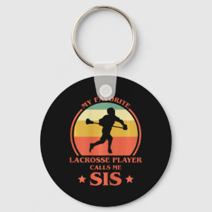 Llavero Mi jugador favorito de Lacrosse me llama Sis Lax S