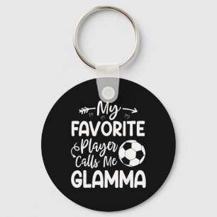 Llavero Mi jugador favorito me llama Glamma jugador de fút