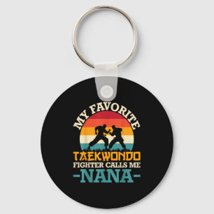 Llavero Mi luchador favorito de Taekwondo me llama Nana -