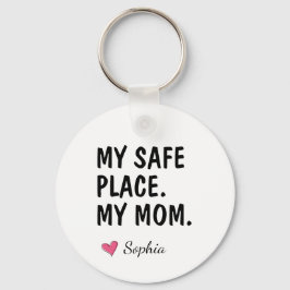 Llavero Mi Lugar Seguro Mi Mamá Regalo Personalizado